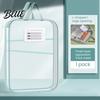 Organizzatore Documenti Leggero Busta con Zip in Rete Borsa per Documenti Formato A4 Letter 3 Scomparti Trasparente