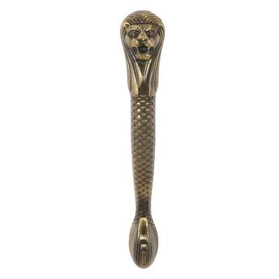 Lion gebogener Haupttürgriff, Standard, 1 Stück, dekorativer Zuggriff für Glas- und Holztüren