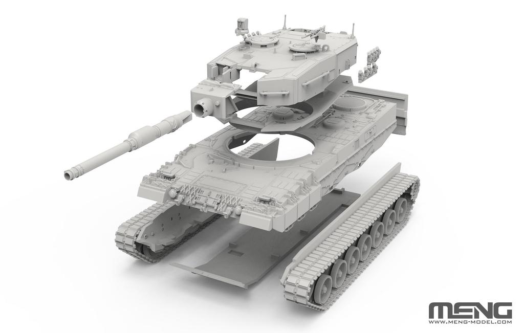 MENG Model German Main Battle Tank Leopard 2A4 Plastic Model 1/72 M72-009 (Tank)