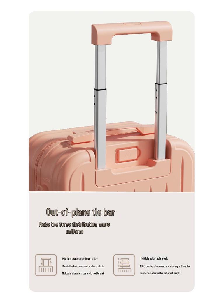 Stylish Lightweight Durable Suitcase with Combination Lock for Women, Men, and Students