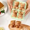 1pcs Multicavity Ice Bloc Silicone Mold Animal Candy Biscuit Jelly Baking Mould Chocolate Making Set Popsicle Ice Cream Box Gift