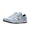 Nike Big Jiang Jin Yue, Sea God Poseidon Slip Resistant Abrasion Resistant Low Top Skateboard Shoes Unisex White Blue 355152-107(Team724- )