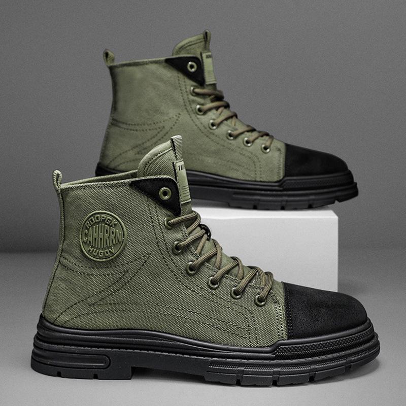 Men's Boots Casual High Top Boot Outdoor Man Comfortable Tooling Boots for Men Lace-up Platform Sports Shoes Botas Para Hombre