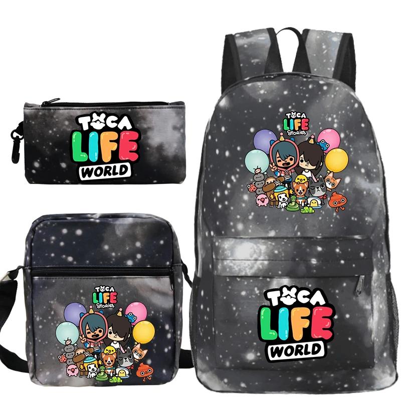 3pcs Set Toca Life World Backpack