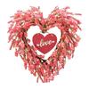 Flexible Size Artificial Tulips Flower Wreath Ornament for Home Entrance Shop Display Durable Plastic Rattan Construction Waterproof Treatments