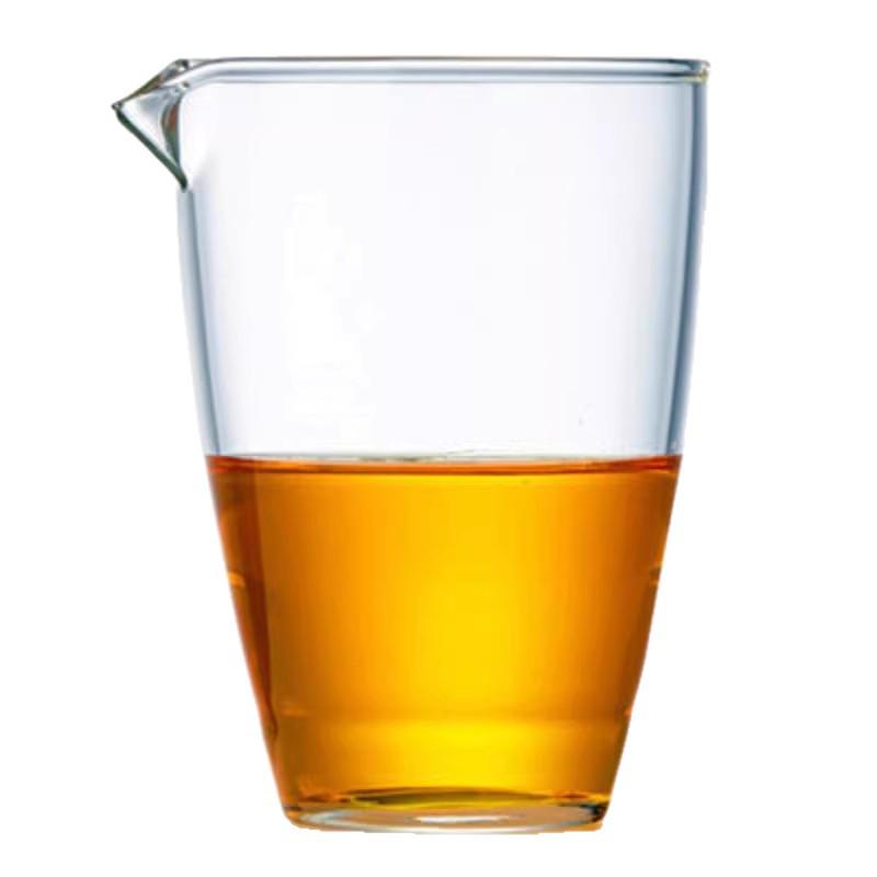 Thickened Borosilicate Glass Gongfu Tea Cup Set - Anti-Scald, Transparent, Uniform Divider