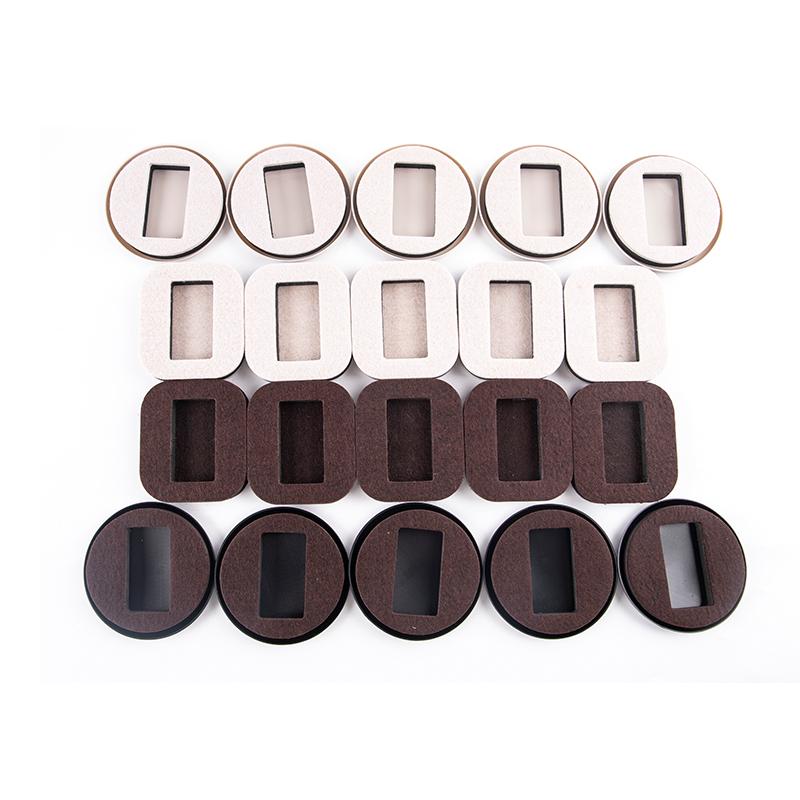 5Pcs Office Chair Wheel Stopper Furniture Caster Cups Hardwood Floor