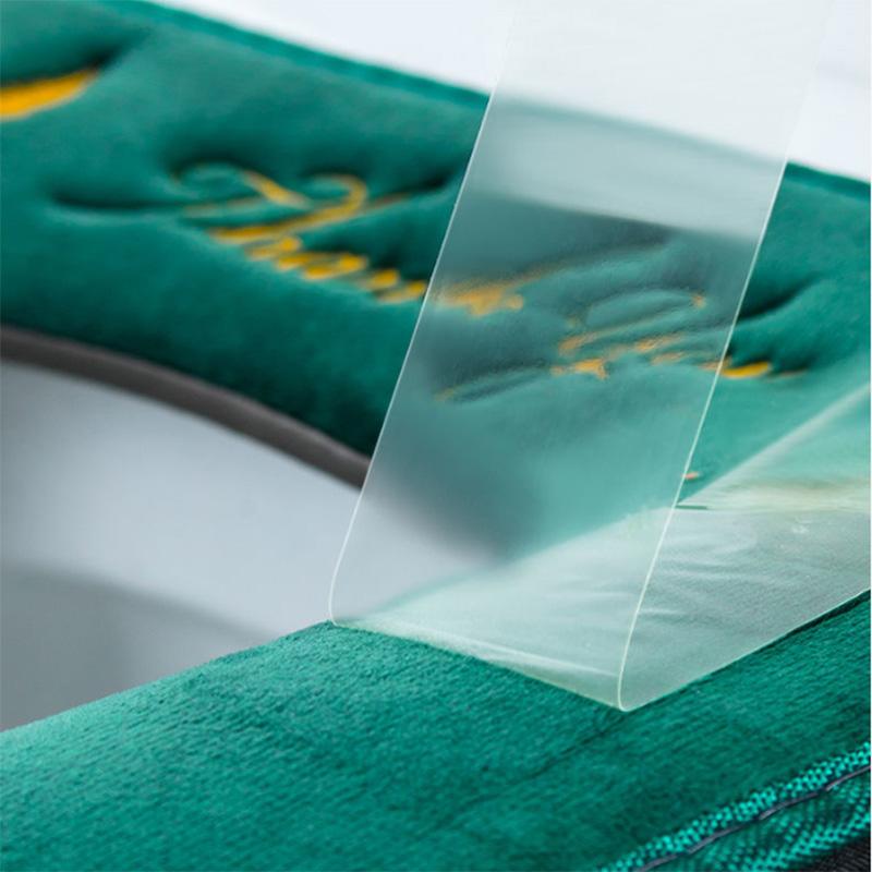 Almofada de banheiro espessada, pelúcia doméstica, capa de banheiro universal, almofada lavável, quatro estações