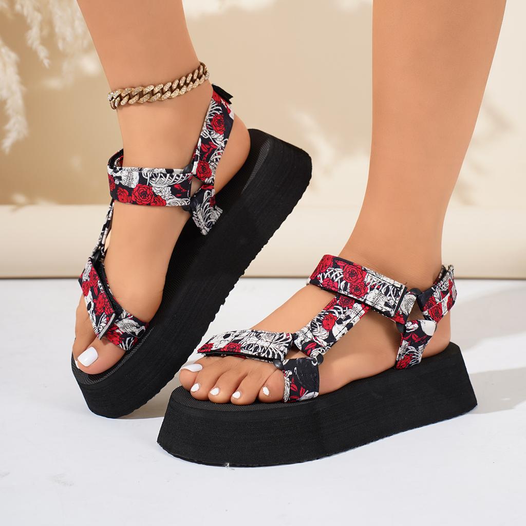 Women Sandals Summer Flat Hemp Rope Set Foot Beach Sandals Outdoor All-match Casual Slippers Large Size Shoes for Women