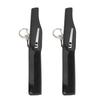Folding Hair Brush Portable Men Folding Fine Tooth Beard Comb with Keychain Acrylic Small Mirror