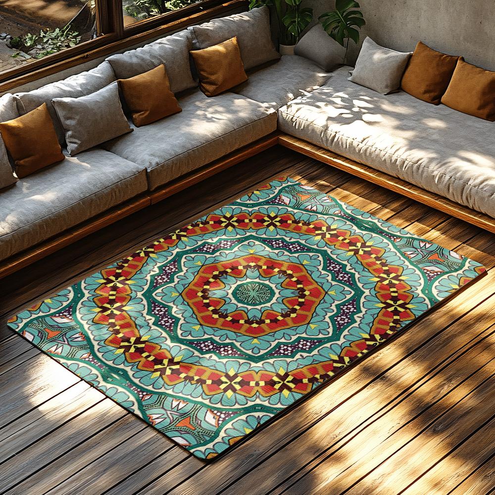 Vintage Persian Carpet Area Rug Non-Slip Floor Mat Living Room Decor Bohemian Home Decor Turkish Pattern Rug Modern Farmhouse Ru