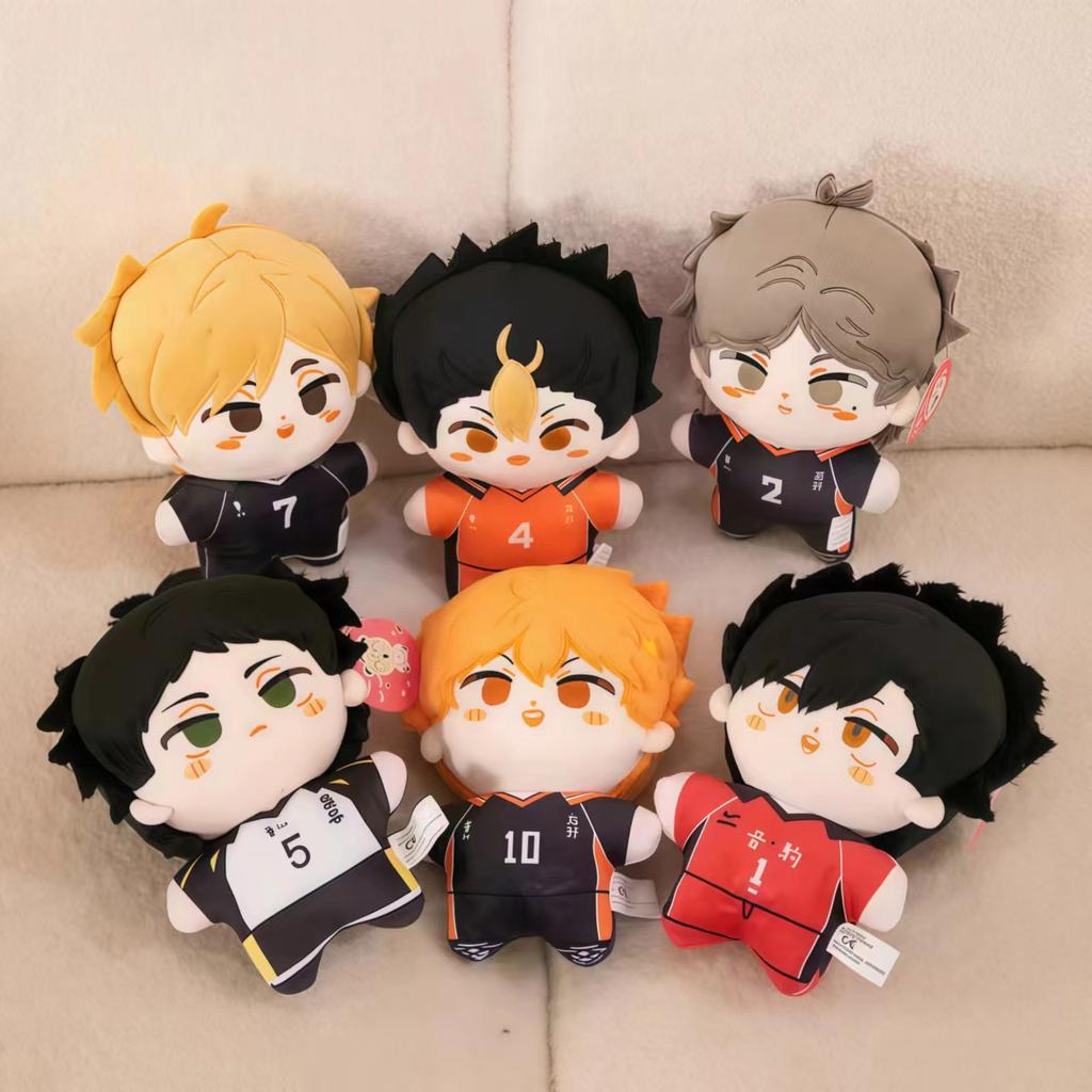 Anime Haikyuu Plush Doll 20cm Hinata Shoyo Yu Nishinoya Akaashi Koushi Kuroo Miya Atsumu Stuffed Toys Home Decor Plushie Toy