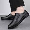 Men's Lace-up Cowhide Casual Leather Shoes Soft and Versatile Non-slip Men's Shoes