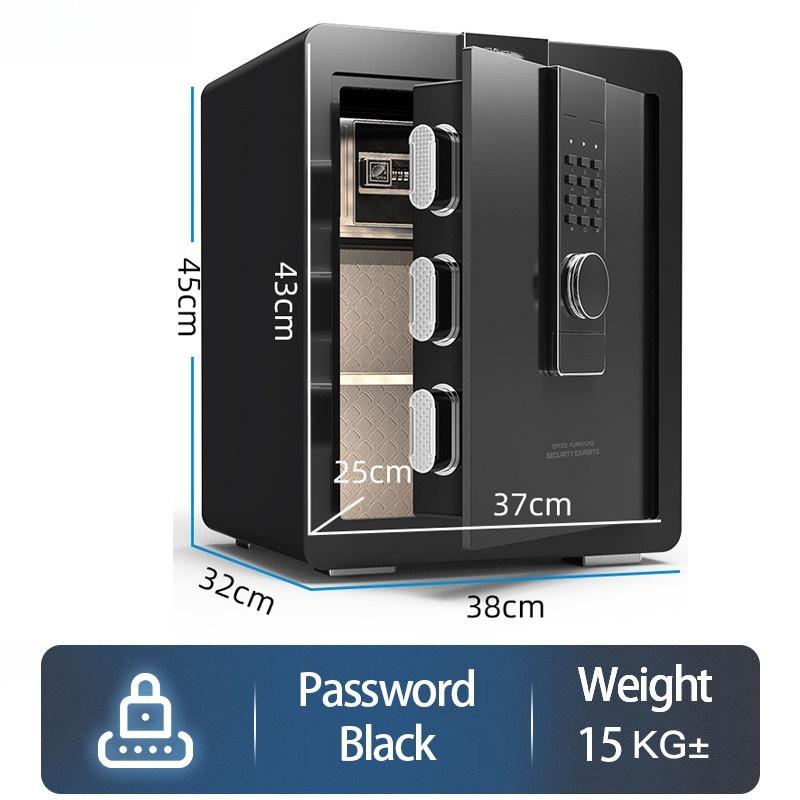 Fingerabdruck +Passwort +Schlüssel Safe Box Diebstahlschutz Sicherheit Geheimer Schrank Geldkassette Heim Büro Aufbewahrungsbox