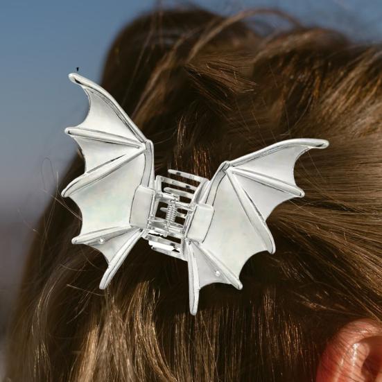 Halloween Haarklaue Fledermaus Totenkopf Hand Spinne Design Haarspange Metall Sicherer Halt Hinterkopf Haarklaue Party Abschlussball Accessoires