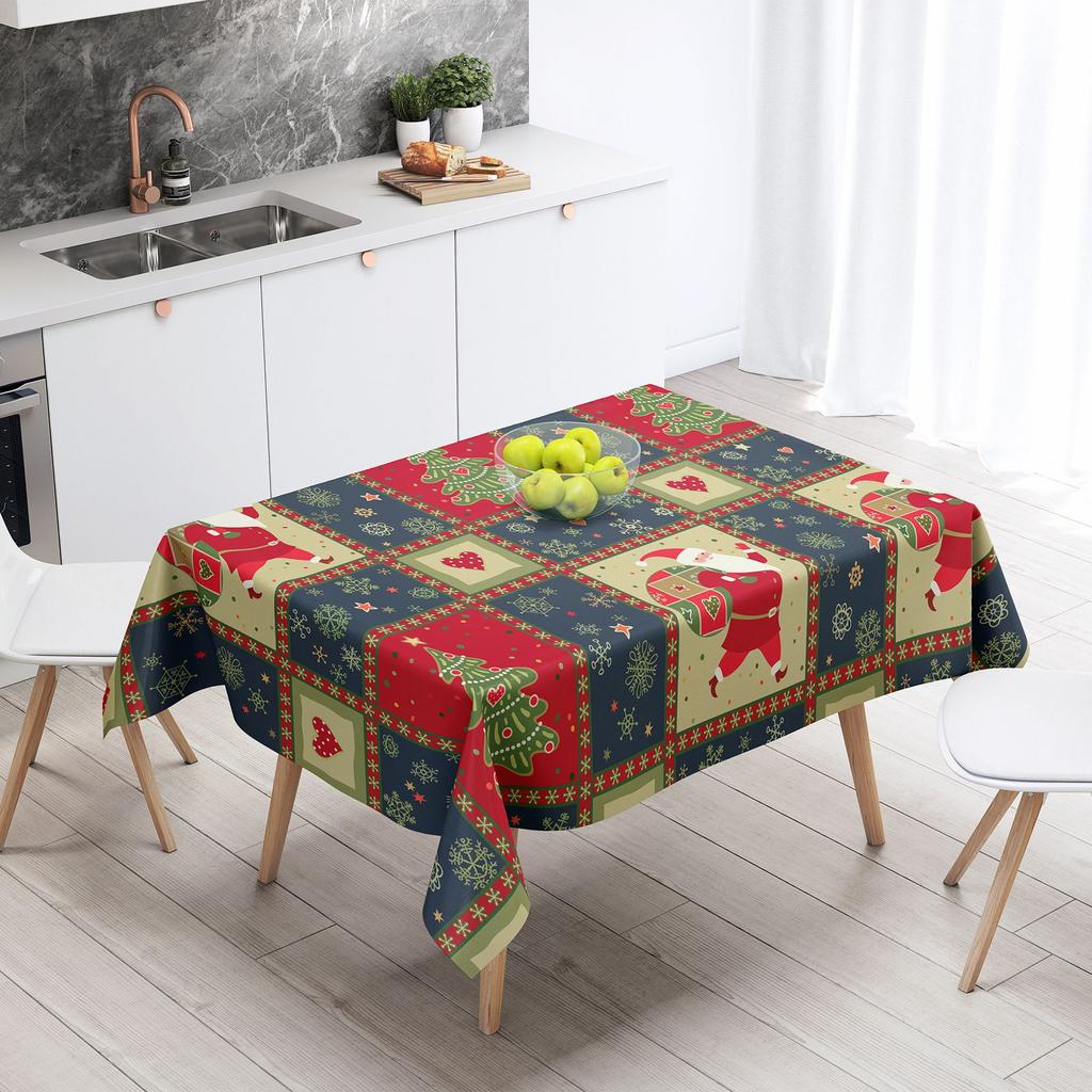 Christmas Tablecloth Home Holiday Party Atmosphere Decorative Coffee Table Tablecloth Restaurant Tablecloth
