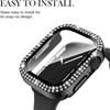 Tempered Glass Screen Protector for Apple Watch Case 45mm/41mm/40mm Series 9/8/7/6/se/5/4 Diamond PC  for iWatch 38mm/42mm/44mm