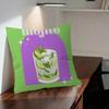 Mojito Cocktail Art Cushion   Cushion Cover Pillowcase Upholstery Sofa Throw Pillow Home Decor Pillowcas