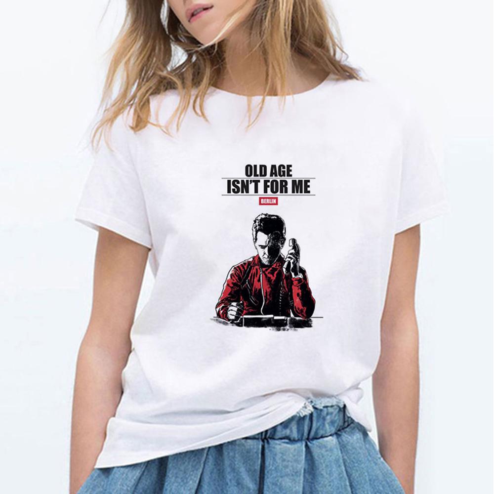 La Casa De Papel Money Heis T Shirt Women Hip Hop 90S Tshirt Harajuku Femme House
