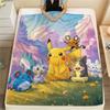 Pokémon Flannel Blanket, High Quality Comfortable for All Seasons, Home Decor, Warmth and Comfort