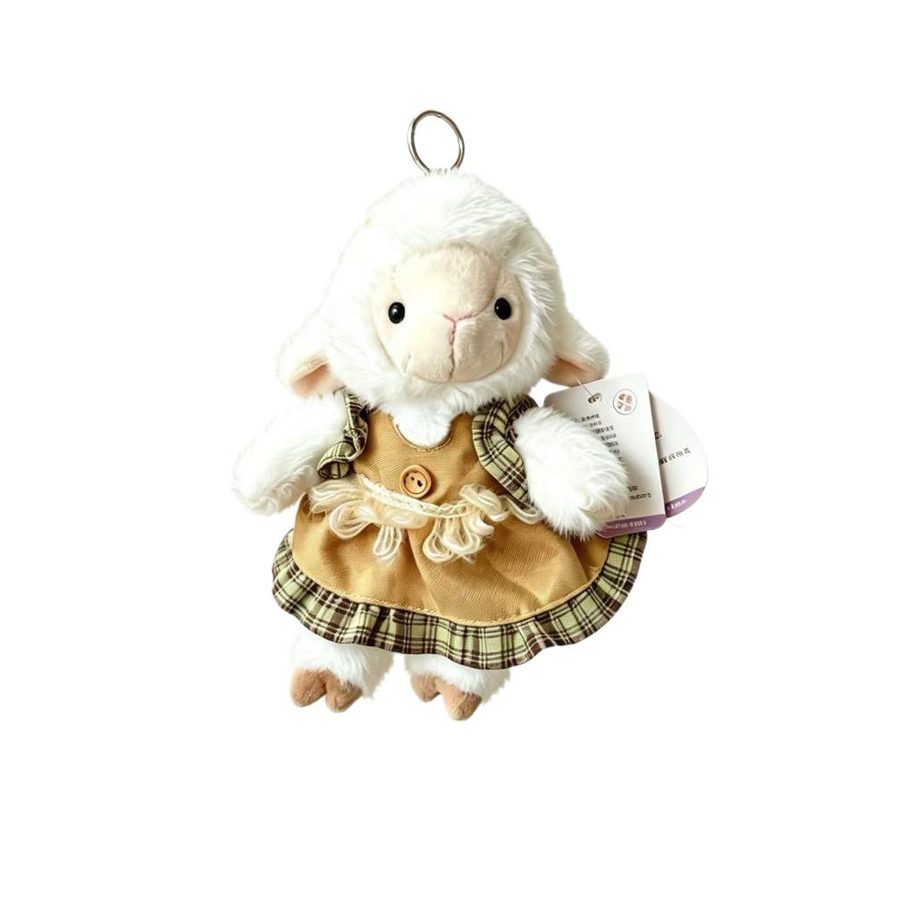 Plush Sheep Keychain With Soft Polyester Filling For Girls Gift And Bag Decor