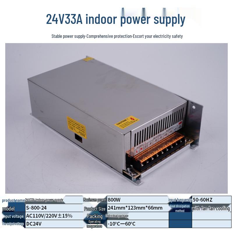 220V To 12V/24V/5V DC Power Supply for LED Strip Lights - 5A/10A/30A, 60W Transformer