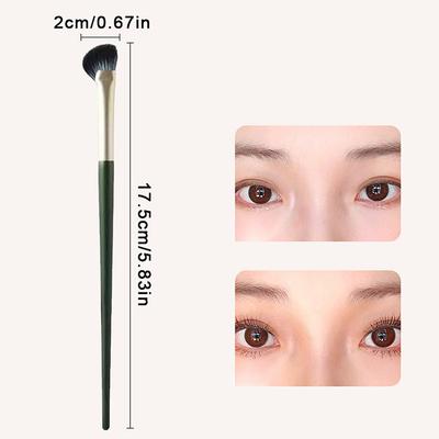 Half Fan-shape Nose Shadow Brush,Professional Soft Highlighter Blush Make Up Tools Flat Angled Contour Makeup Brush,