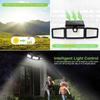 Solar Lights Outdoor 3 Heads Flood 167 LED Security Light Waterproof with PIR Motion Sensor Garden Yard Garage Street Wall Lighting