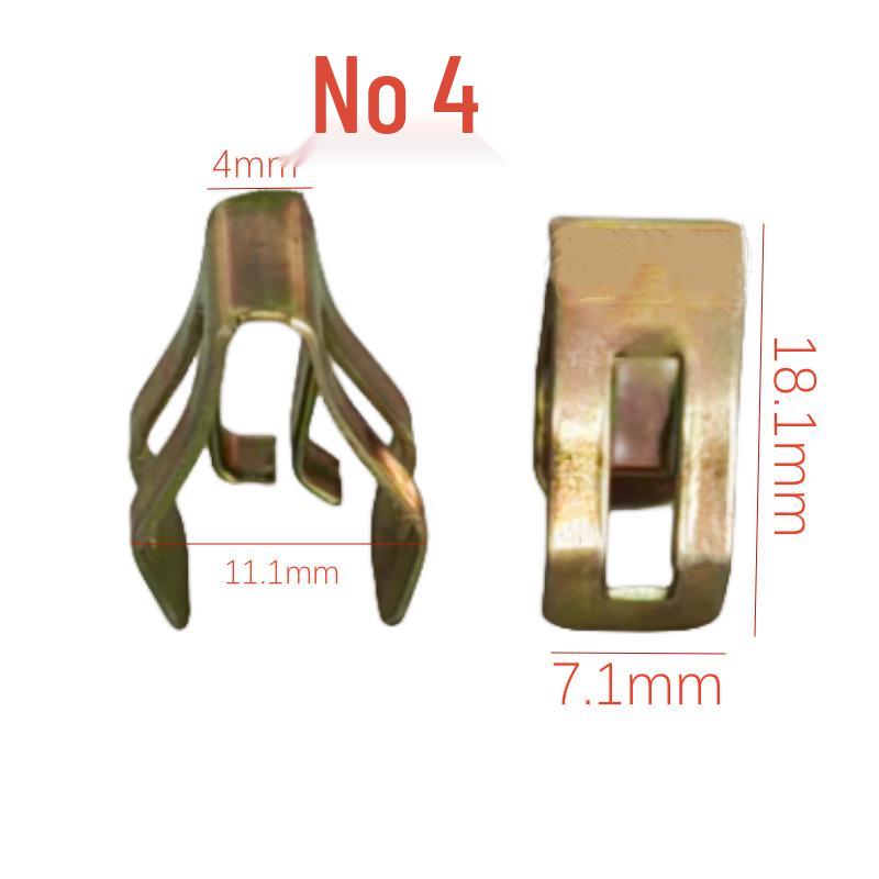 Galvanized Metal Snap Fastener: V-Shaped and U-Shaped Steel and Stainless Steel Clips