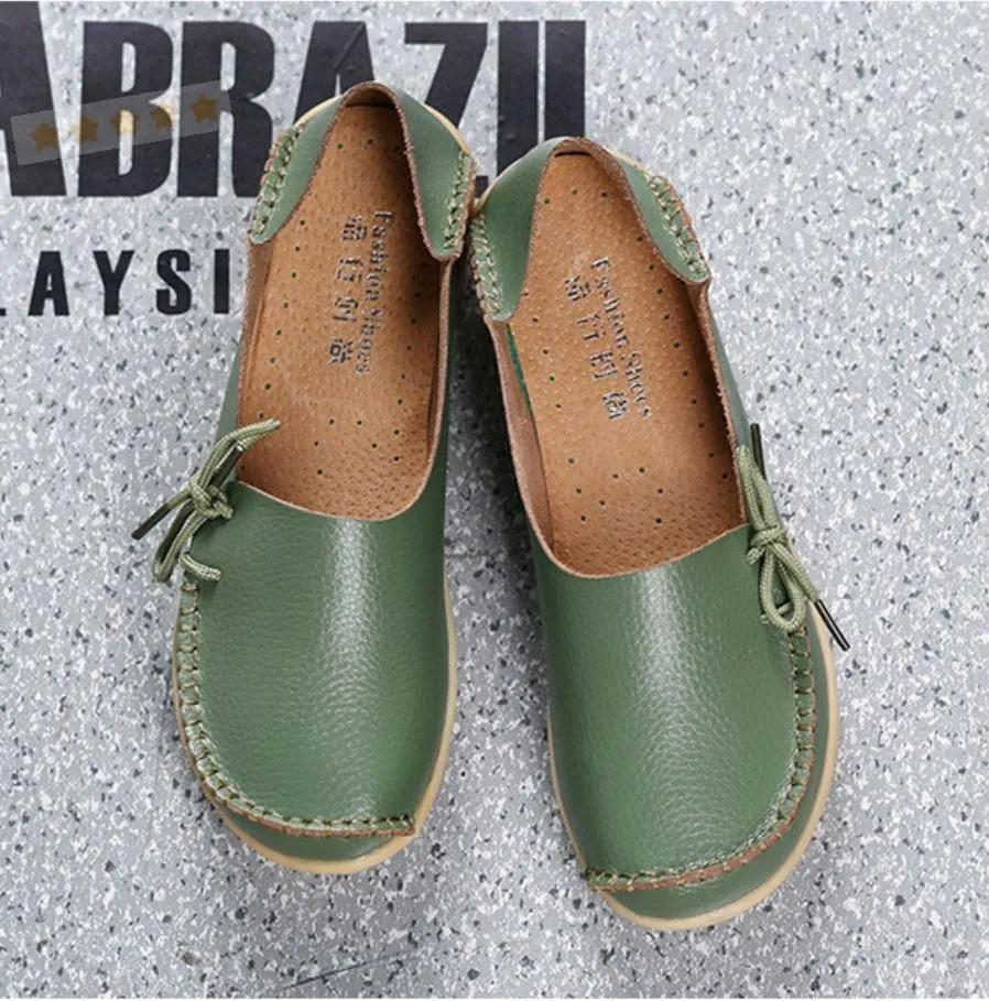 Leather Mother Shoes, Plus Size Women s Shoes For Middle-aged And Elderly Women, Cowhide Women s Single Shoes 44