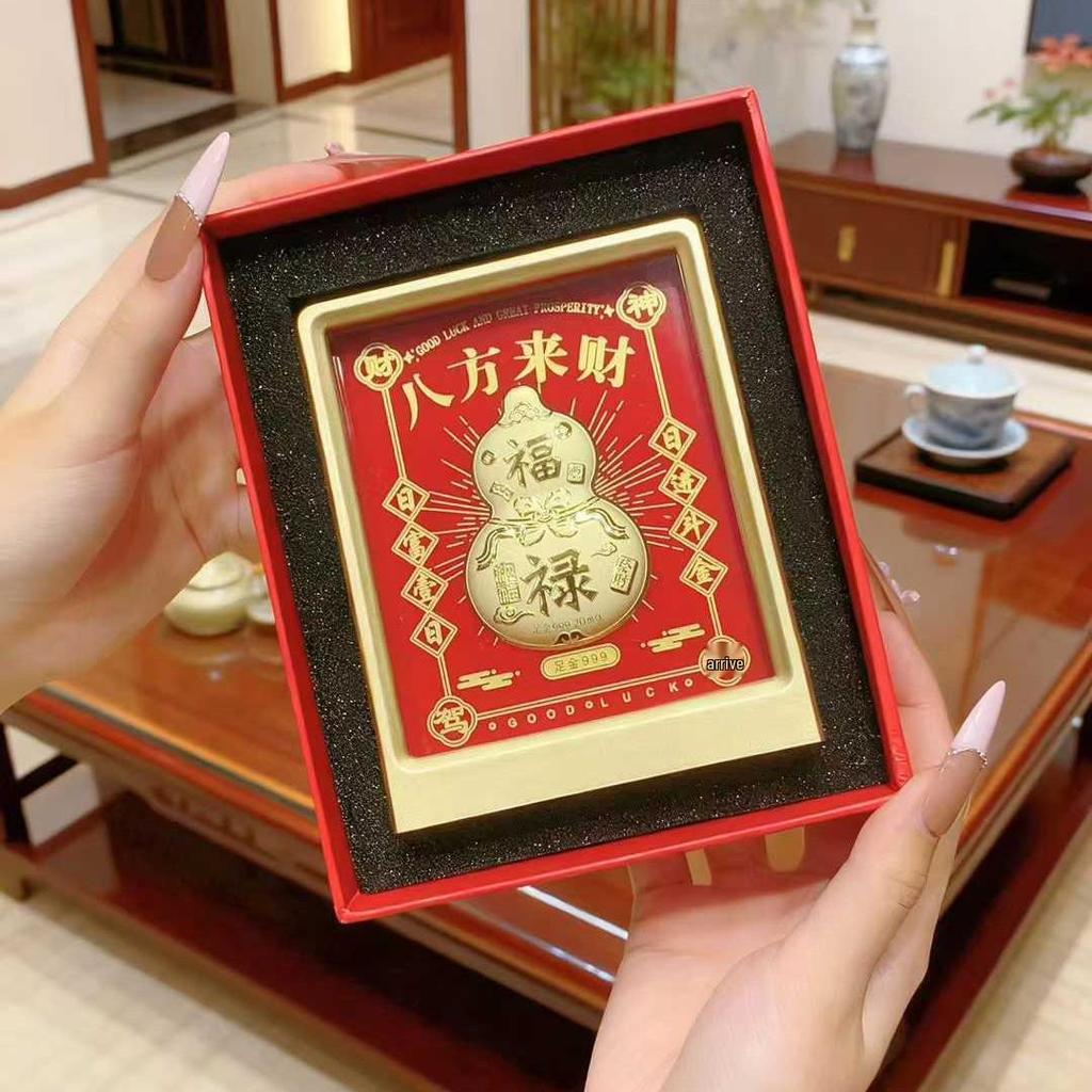999 Pure Gold 3D Photo Frame Ornament Set for Gifts, Events, and Promotions
