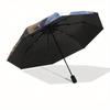 Golden Bull Moon Zodiac Art Print: Celestial Decor for Your SpaceUmbrella, Portable 3-Fold Compact Umbrella for Men & Women Gift