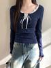 Women's T-shirts Long Sleeve Top with Fitted Clothing Casual Wear