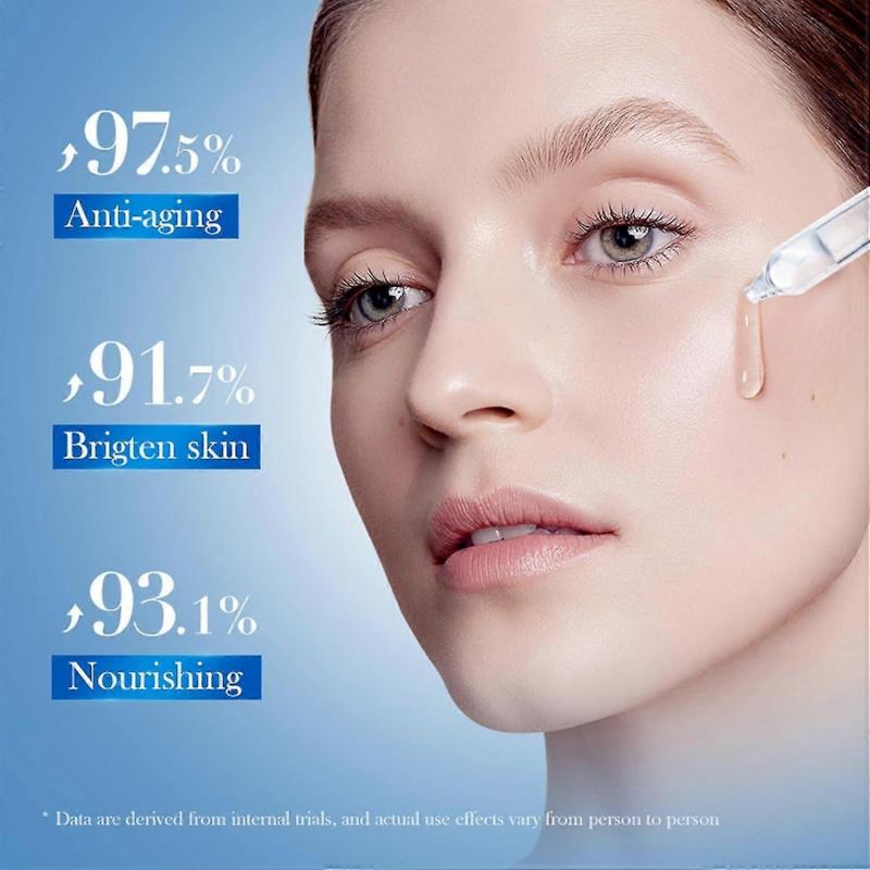 Hyaluronsäure Serum Microneedling Serum für Gesicht, Hyaluronsäure Anti-Aging Reparaturserum, Ceramid Ampullen Serum mit Hyaluronsäure