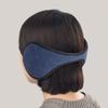 Daiso Solid Color Golden Earmuffs Navy