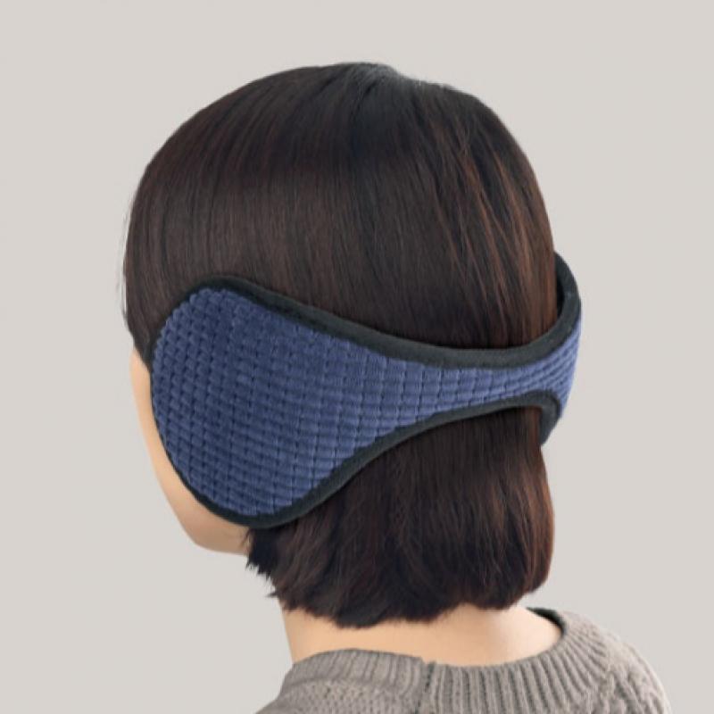 Daiso Solid Color Golden Earmuffs Navy
