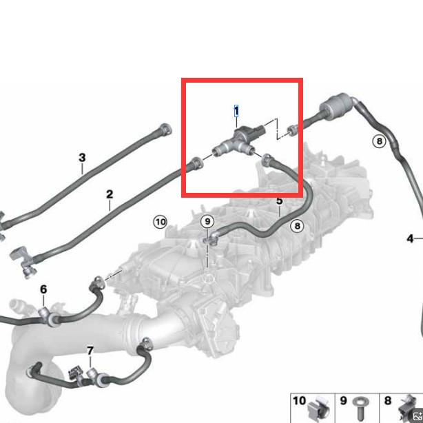 13907643106 Carbon Canister Solenoid Valve for BMW 1 Series B38 F20