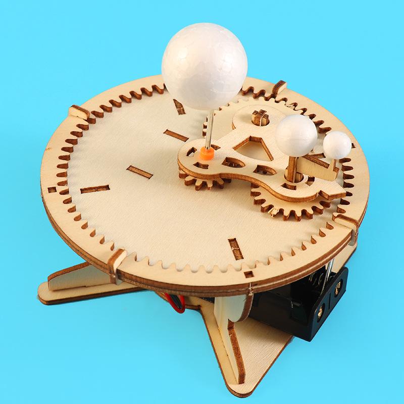 DIY Earth-Moon-Sun Triple Sphere Model Kit for Children: Educational STEM Puzzle and Science Experiment Toy