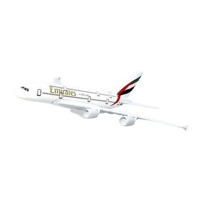 Premium 16cm Druckguss-Legierungsmodellflugzeug - Emirates A380 Lackierung