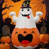 PVC Material Inflatable Pumpkin LED Light Inflatable Witch Hat Holiday Decoration