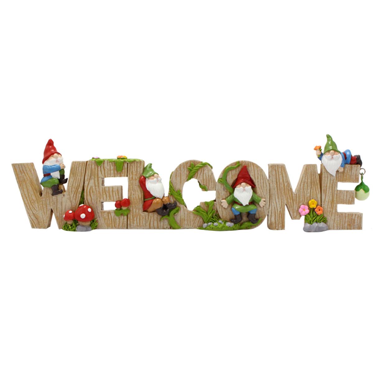 

1 Welcome Brand Resin Craft, Welcome Brand Dwarf Home Decoration Brand, Christmas Welcome Brand, Courtyard Garden Decoration Bra
