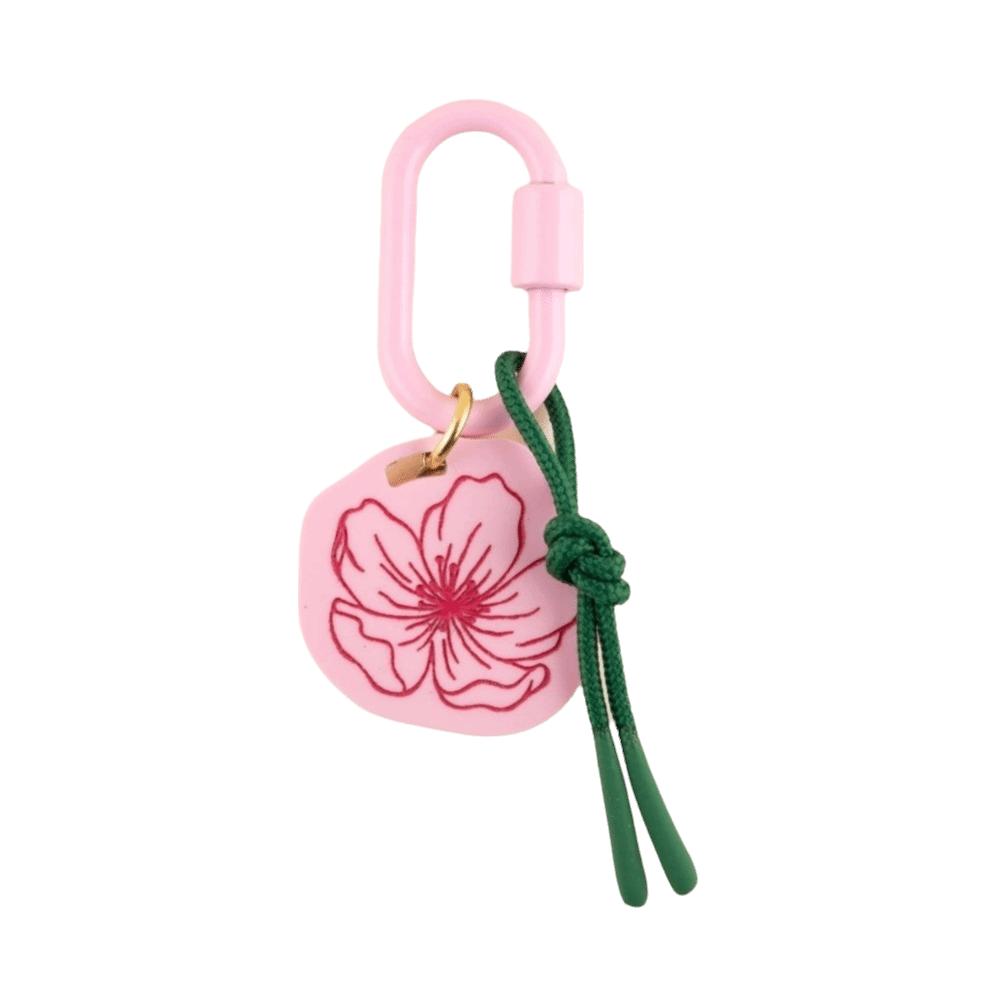 

Geometric Shape Floral Keyring Acrylic Bag Chain Charms Backpack Decor Rope Woven Pendant School Magnolia Flower
