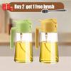 2 in1 Spray Oil Sprayer Kitchen Oil Spray Bottle Plastic 500ML Oil Dispenser Spray Container Cooking Camping Kitchen Seasoning