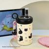 Shangqi 500ml Insulated Water Bottle with Black Cat Design
