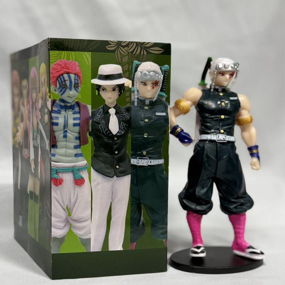 Non-Toxic .Spot Anime Slayer Kimetsu No Yaiba Figure Kamado Tanjirou Action Figure Agatsuma Zenitsu Nezuko Warrior Pvc Model Toys