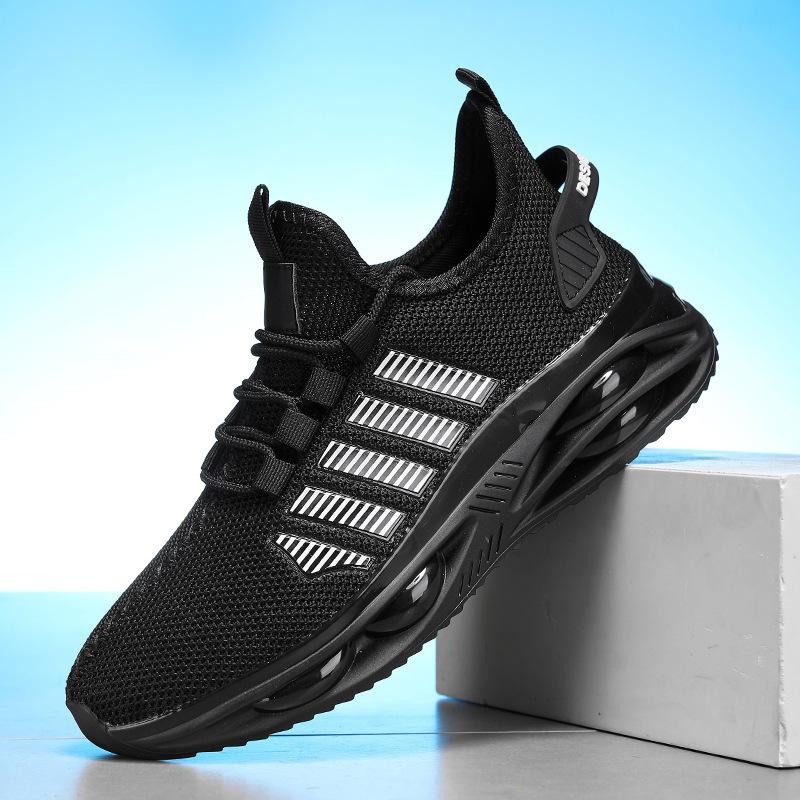 Live Summer New Large Size Casual Men's Shoes Teen Men's Flying Weaving Mesh Sneakers Breathable Running