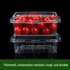 Disposable Rectangular Plastic Food Containers with Lids, 100-Count