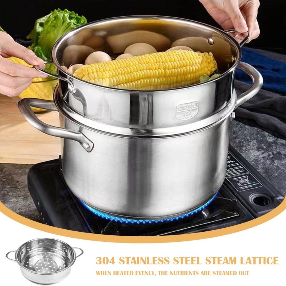 Steamer Basket Stainless Steel Round Cooking Rack Food Steamer Home Kitchen Dim Sum Dumplings Universal Steamer Cookware