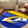 1PC rug Rams Team Spirit Round mat Home Decor, Chair rug For livingroom,Bedroom, doormat home decor Birthday Gift Christmas Gifts