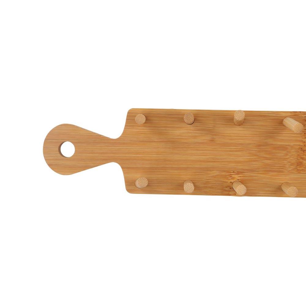 Eco Friendly Taco Plates Rack Handle Taco Tray Organizer Multi-Use Wood Taco Holder  Kitchen